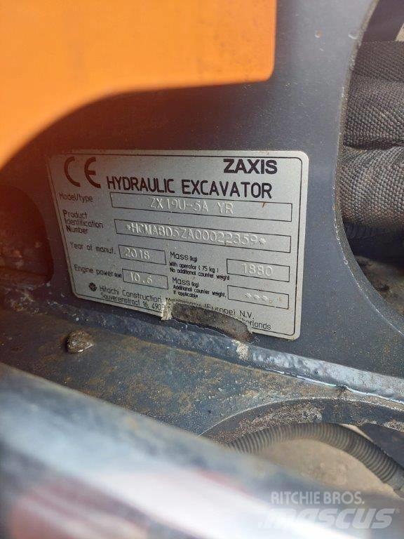 Hitachi ZX 19 U-5 小型挖土機/掘鑿機<7t(小型挖掘機)
