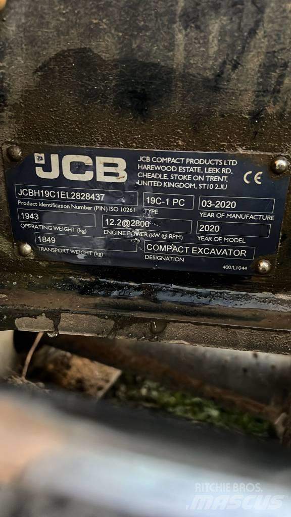JCB 19 C-1 小型挖土機/掘鑿機<7t(小型挖掘機)