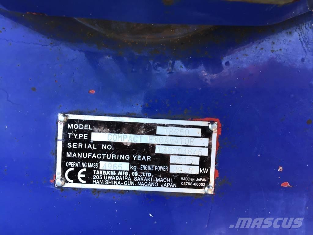 Takeuchi TB 250 小型挖土機/掘鑿機<7t(小型挖掘機)