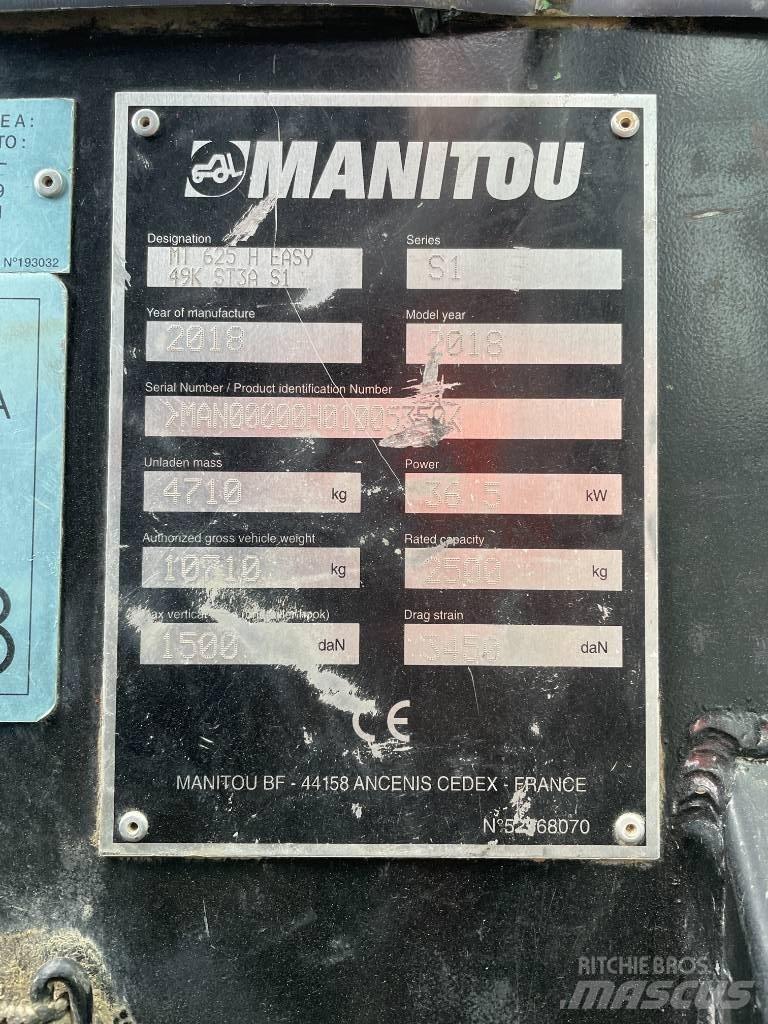 Manitou MT 625 H 伸縮臂操作車