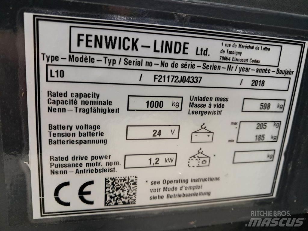 Linde L10 行走控制式堆積機