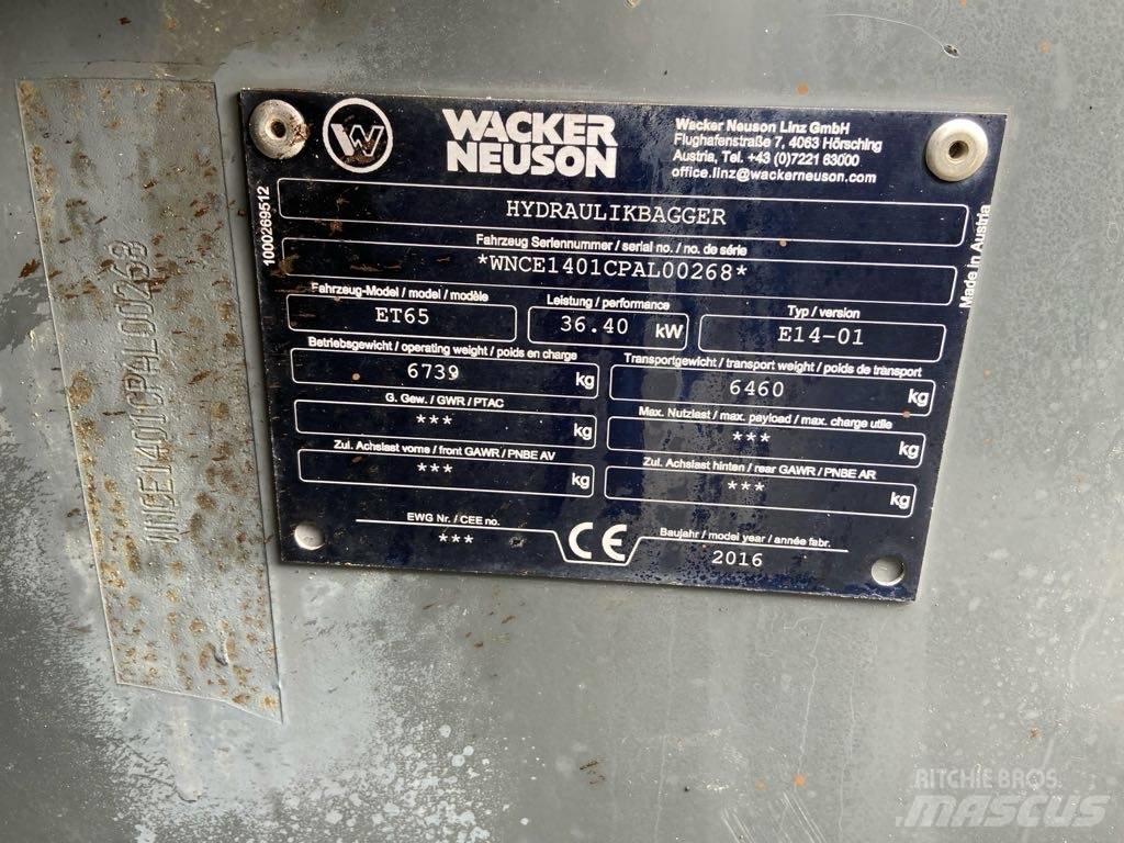 Wacker Neuson ET65 履帶式 挖土機/掘鑿機/挖掘機