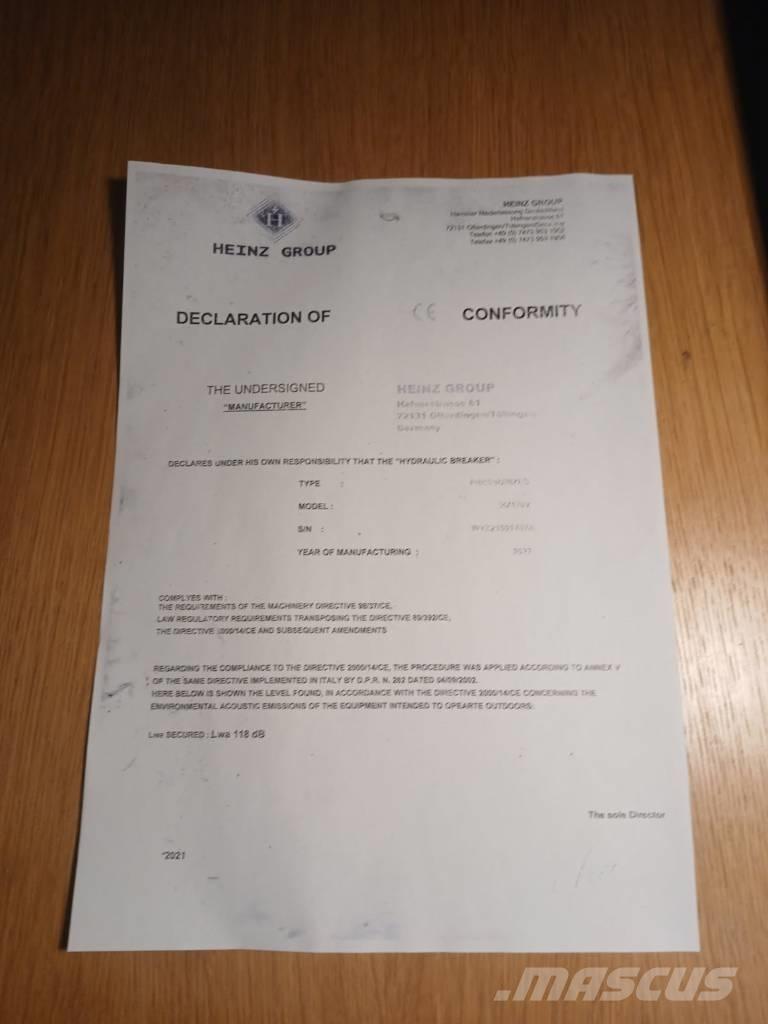 Mustang HM1900 鐵鎚/碎石機