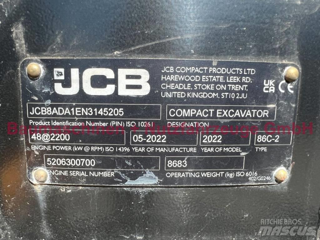 JCB 86C-2 Mono -Demo- 中型挖土機/掘鑿機/挖掘機 7t-12t
