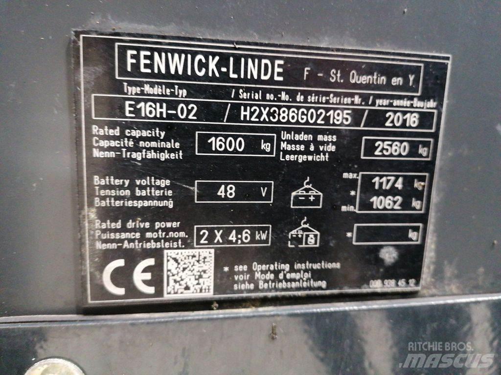 Linde E16H-02 電動堆高機