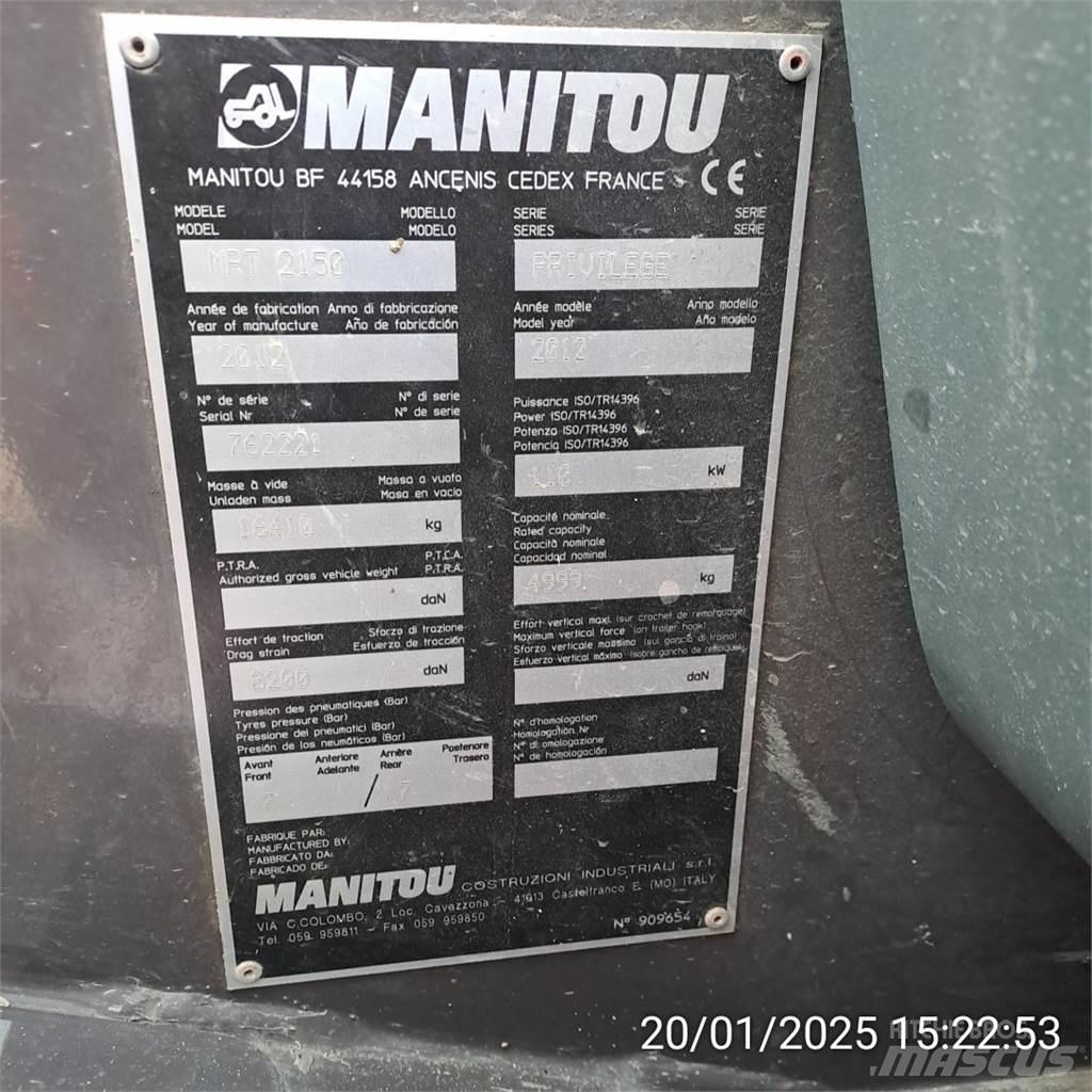 Manitou 2150MRT 伸縮臂操作車