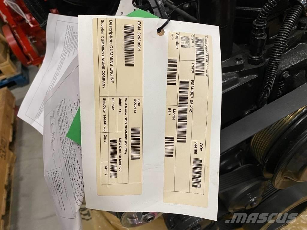 Cummins QSB6.7 其他農業機械