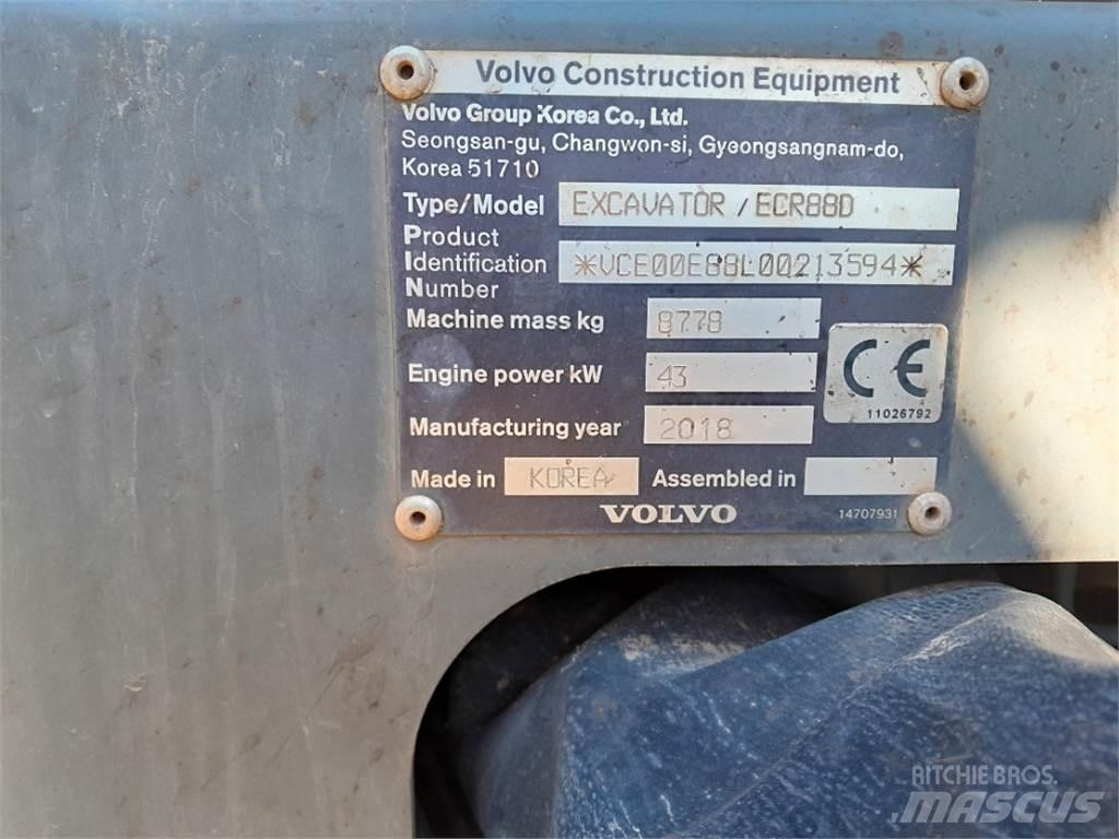 Volvo ECR88 小型挖土機/掘鑿機<7t(小型挖掘機)