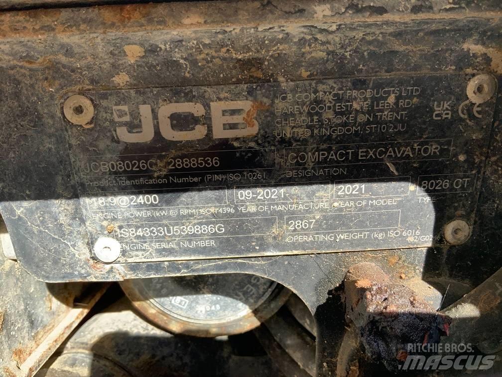 JCB 8026 CTS 小型挖土機/掘鑿機<7t(小型挖掘機)