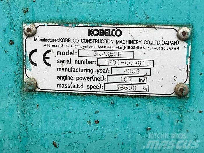 Kobelco SK235 SR 特殊挖土機/掘鑿機/挖掘機