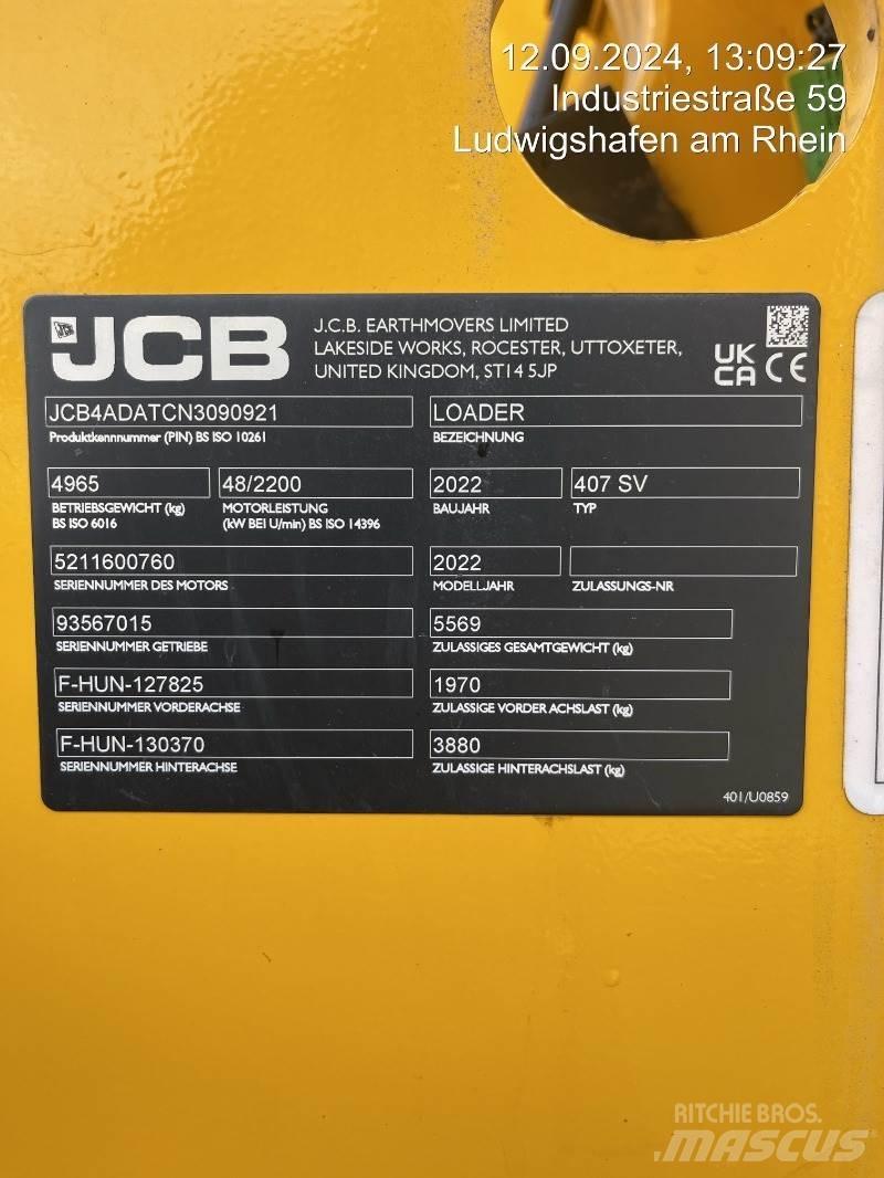 JCB 407 輪胎式裝載機