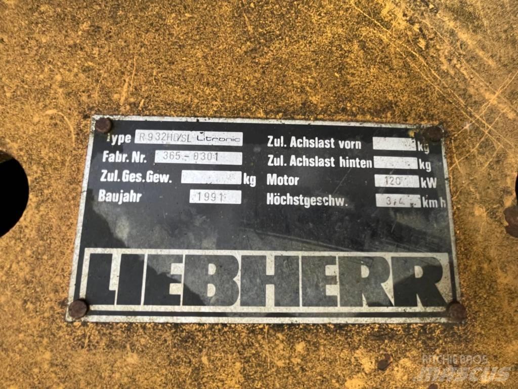 Liebherr 932 履帶式 挖土機/掘鑿機/挖掘機