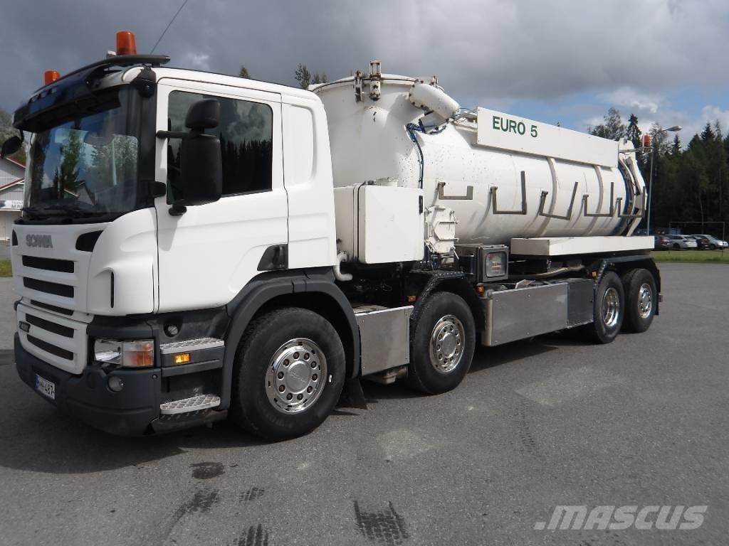 Scania P 400 LB 8x2 組合/真空油槽車