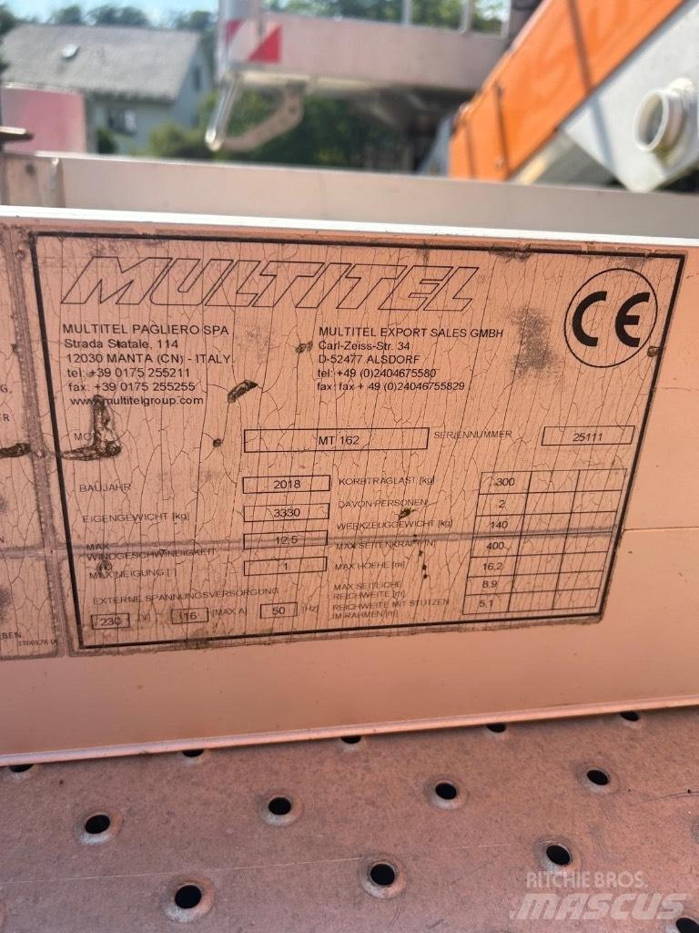 Multitel MT 162 卡車裝載高空作業車