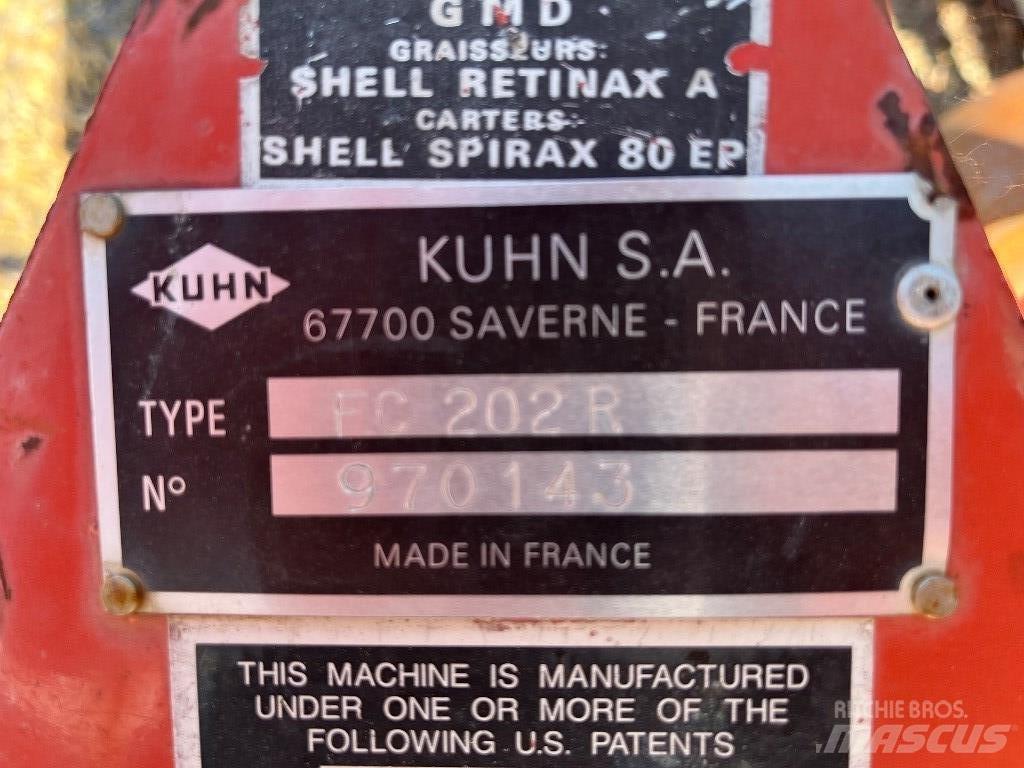 Kuhn FC 202 R 割草調節裝置