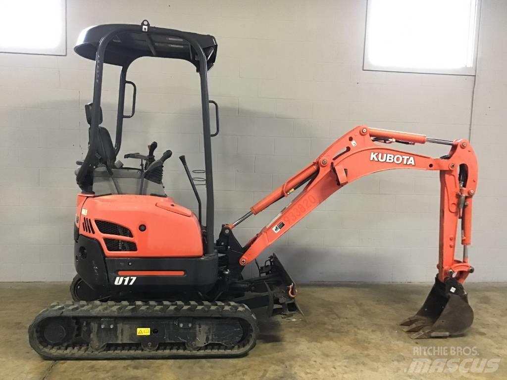 Kubota U 17 小型挖土機/掘鑿機<7t(小型挖掘機)