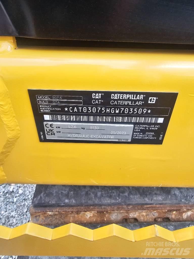 CAT 307.5 中型挖土機/掘鑿機/挖掘機 7t-12t