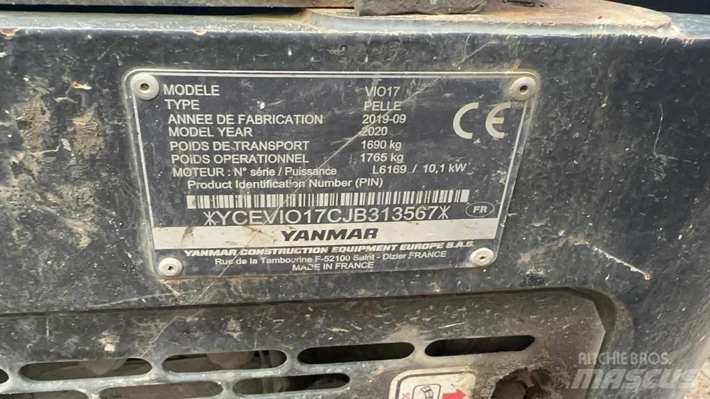 Yanmar Vio 17 小型挖土機/掘鑿機<7t(小型挖掘機)