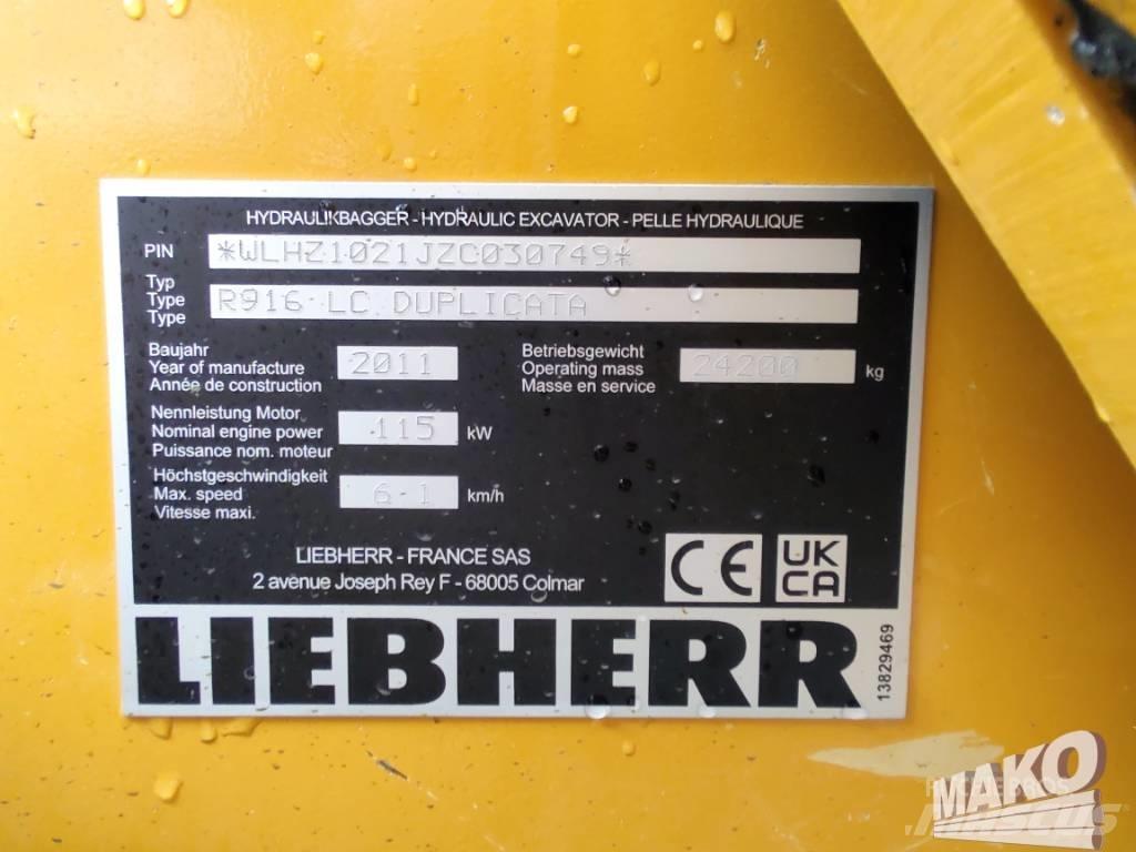 Liebherr R 916 履帶式 挖土機/掘鑿機/挖掘機