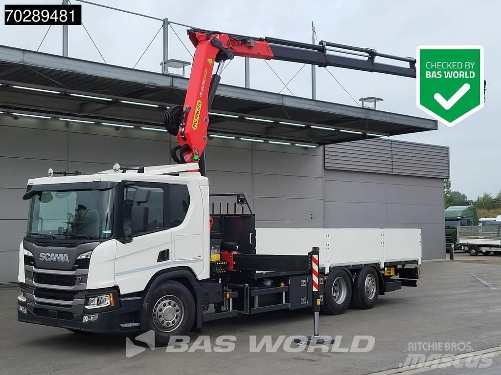 Scania P410 6X2 平板式/側卸式卡車