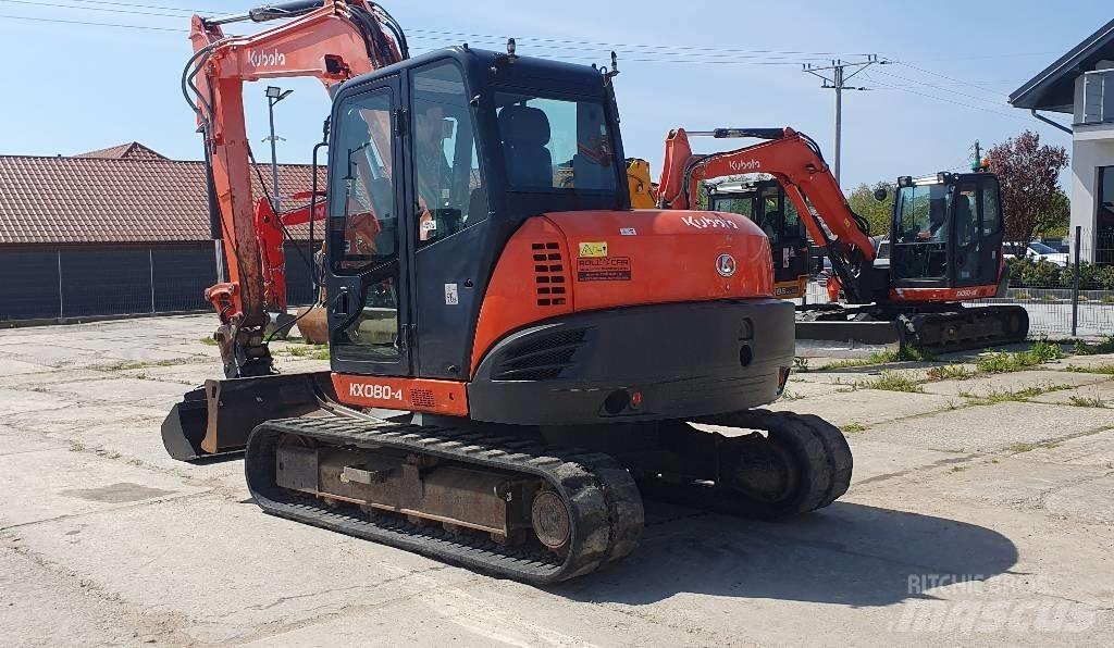 Kubota KX 080-4 中型挖土機/掘鑿機/挖掘機 7t-12t