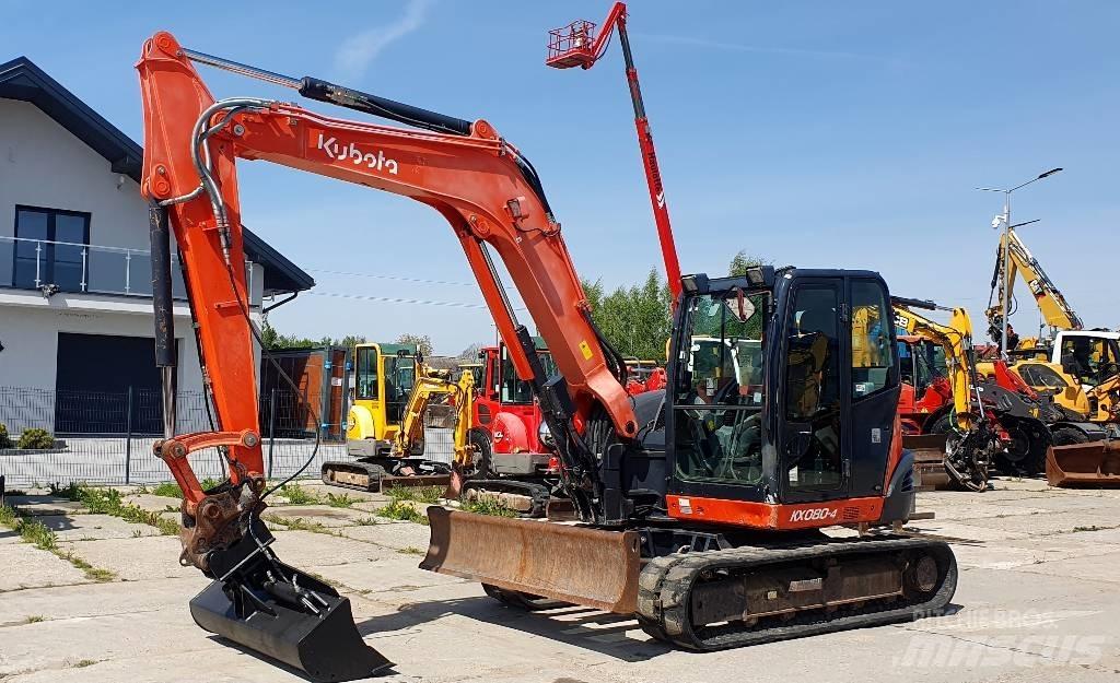 Kubota KX 080-4 中型挖土機/掘鑿機/挖掘機 7t-12t