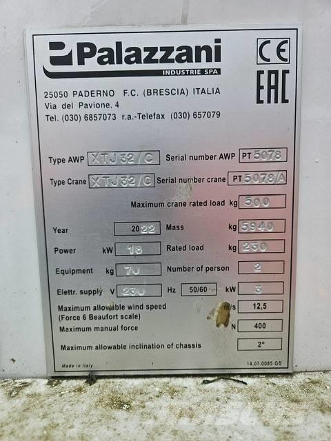 Palazzani XTJ 32C 其他升降機和作業平台