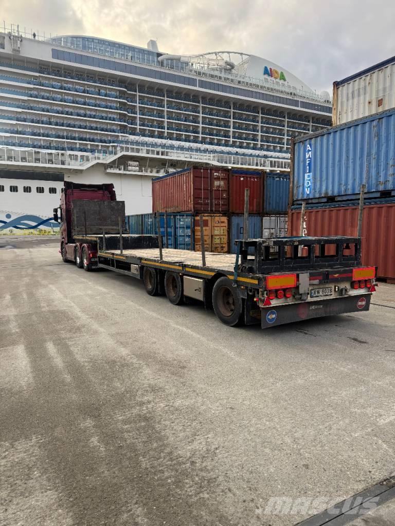 Broshuis jumbo 平台/側卸半拖車