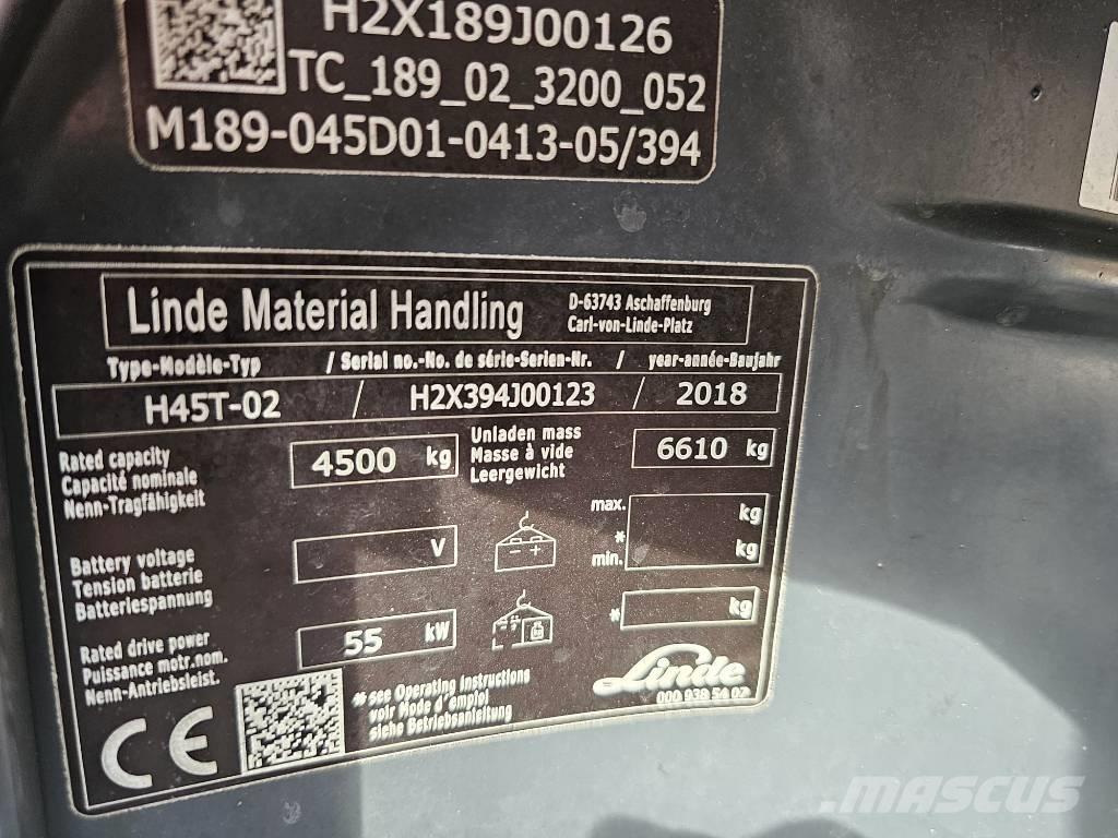 Linde H45T-02 液化石油氣LPG卡車