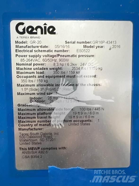 Genie GR20 垂直升降工作台