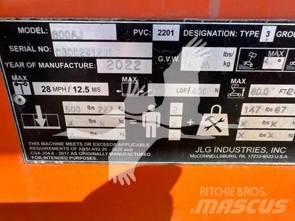 JLG 800AJ 曲臂高空作業車