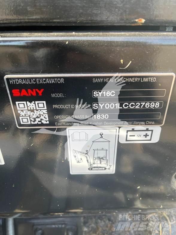 Sany SY16C 小型挖土機/掘鑿機<7t(小型挖掘機)