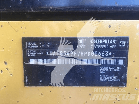CAT 349FL 履帶式 挖土機/掘鑿機/挖掘機