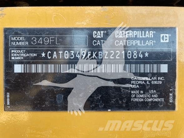 CAT 349FL 履帶式 挖土機/掘鑿機/挖掘機