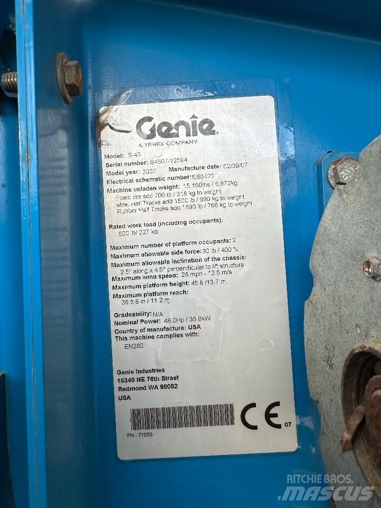 Genie s45 伸縮臂高空作業車