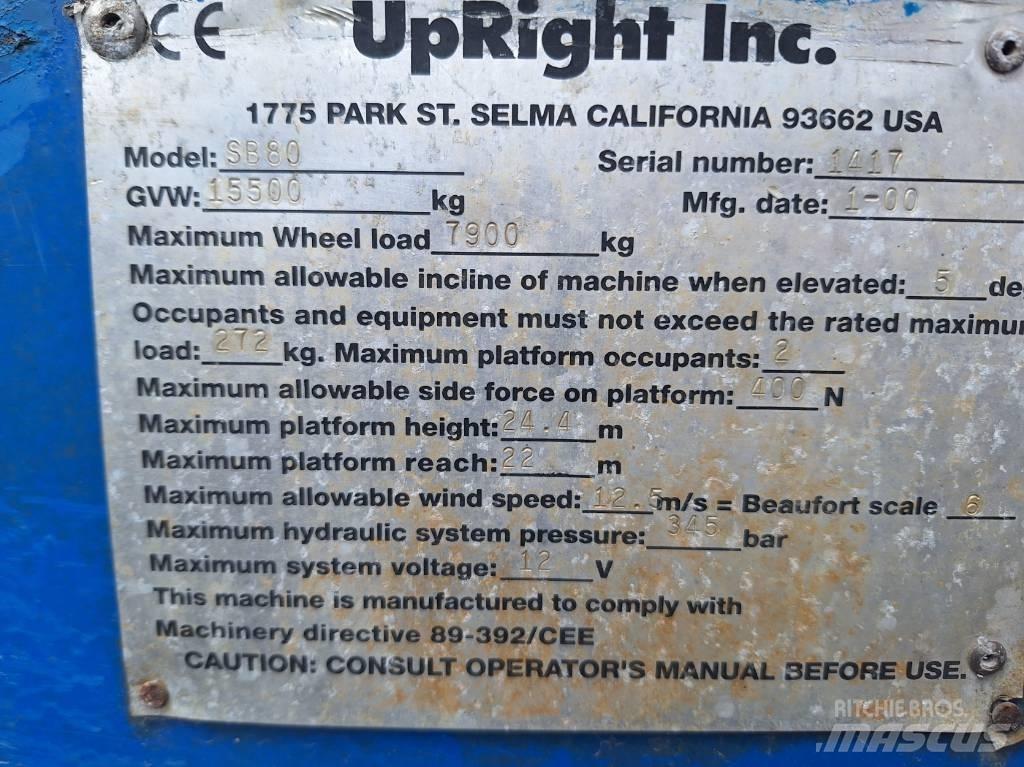 UpRight SB80 伸縮臂高空作業車