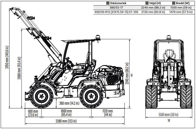 Multione 11.9 K 伸縮臂操作車