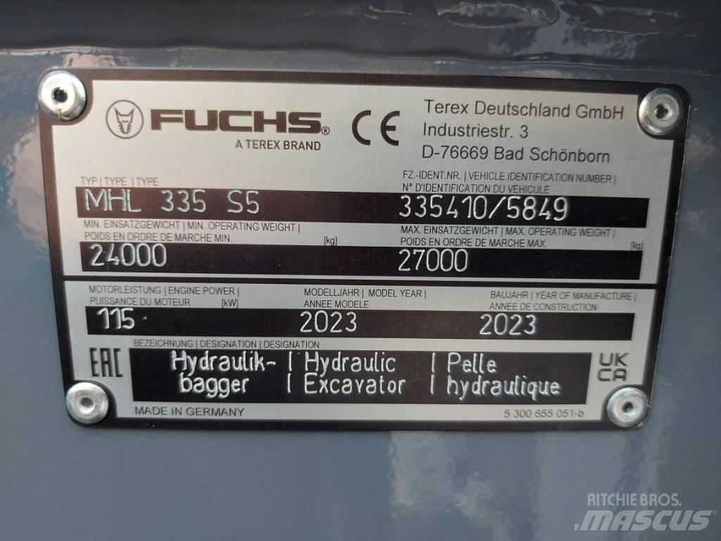 Fuchs MHL335F 廢棄物/工業用操作車