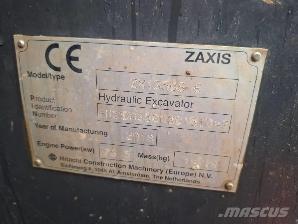 Hitachi ZX 135 US-6 履帶式 挖土機/掘鑿機/挖掘機