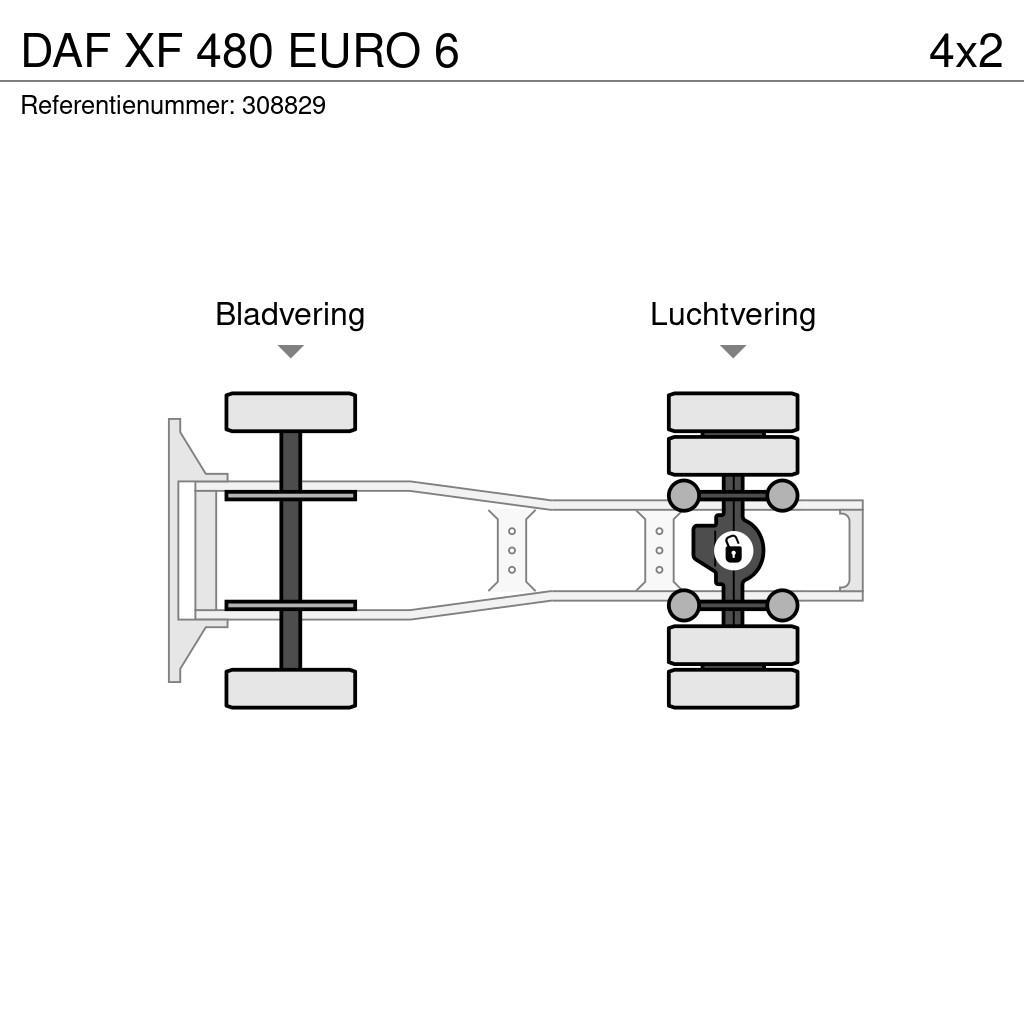 DAF XF 480 EURO 6 曳引機組件