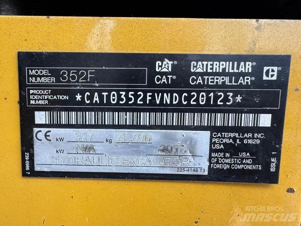 CAT 352F 履帶式 挖土機/掘鑿機/挖掘機