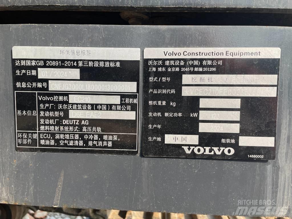 Volvo EC 210 履帶式 挖土機/掘鑿機/挖掘機