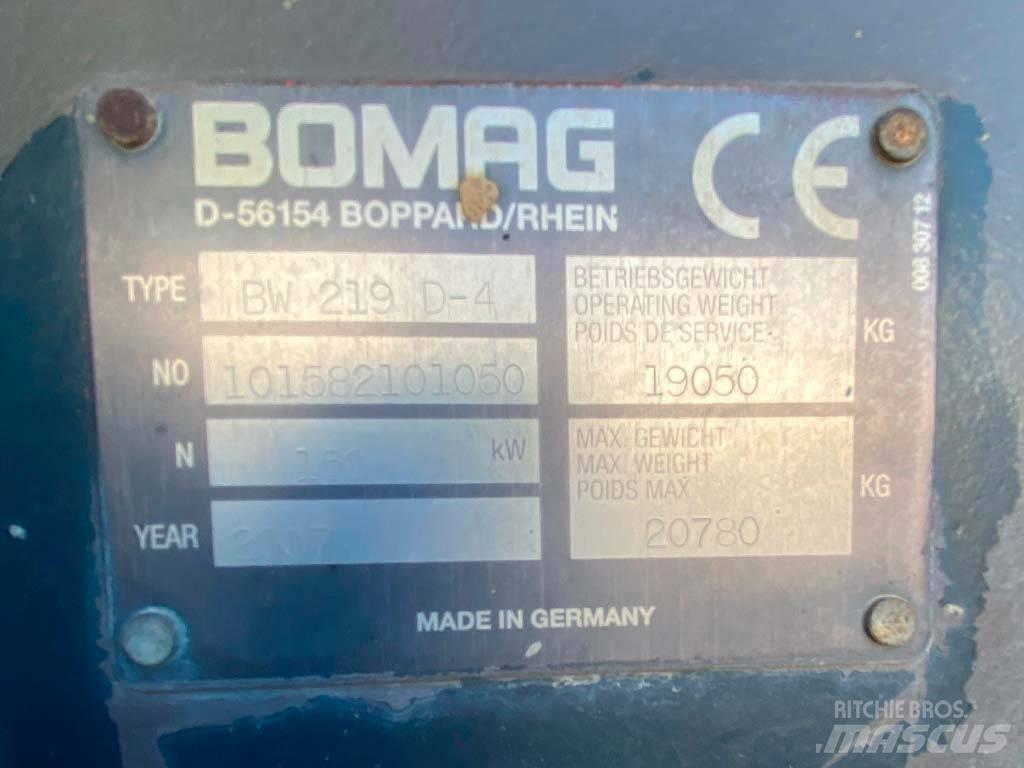 Bomag BW 219 D-4 單輪滾壓機