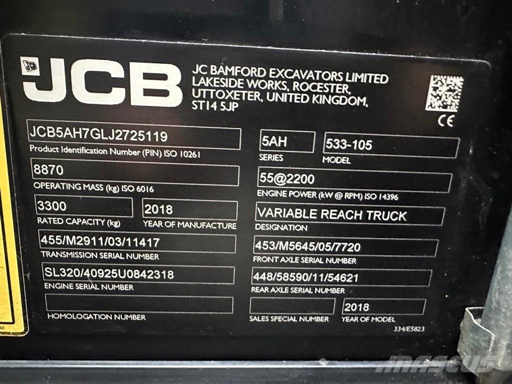 JCB 533-105 伸縮臂操作車