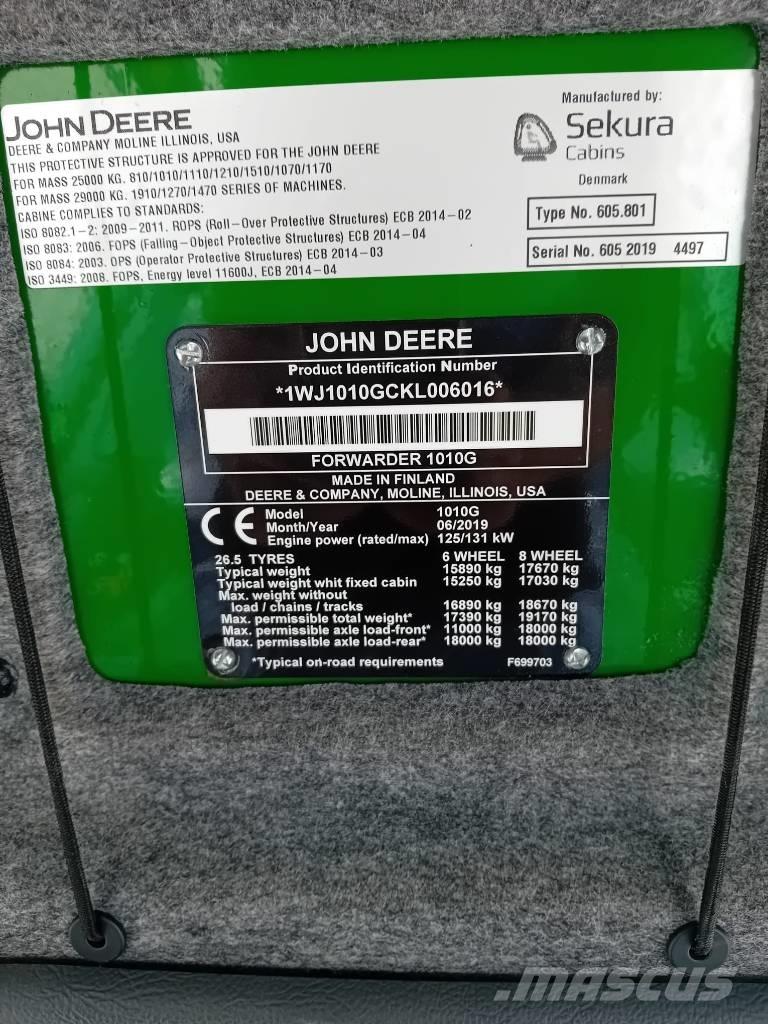 John Deere 1010G 集運機