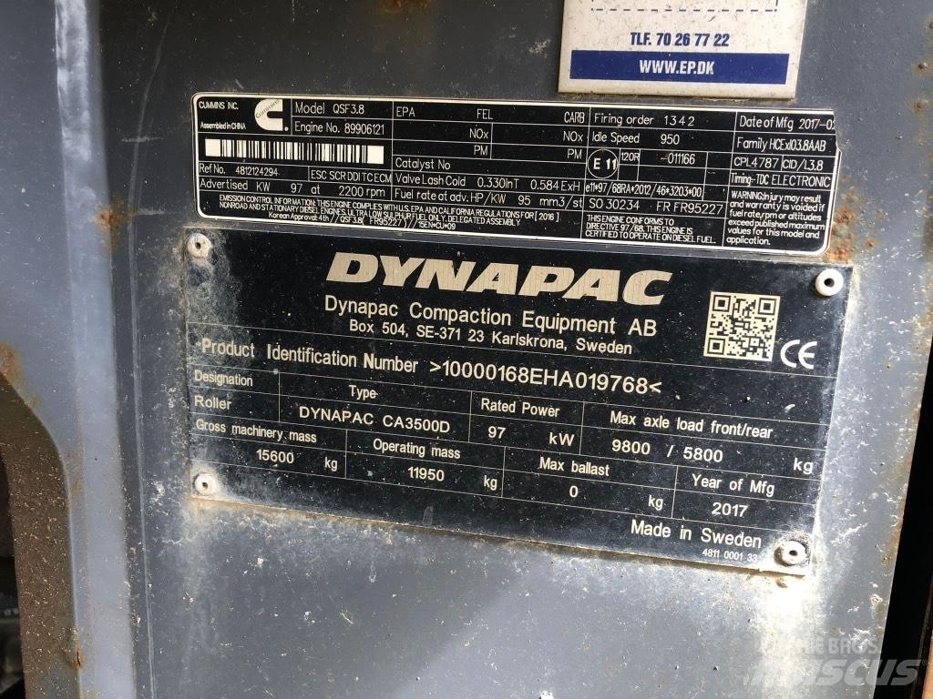 Atlas Copco CA3500 D 單輪滾壓機
