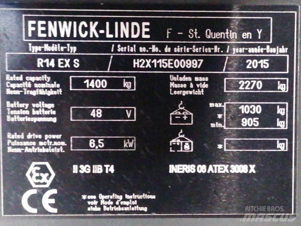 Linde R14 EX S 前伸式堆高機(叉車)