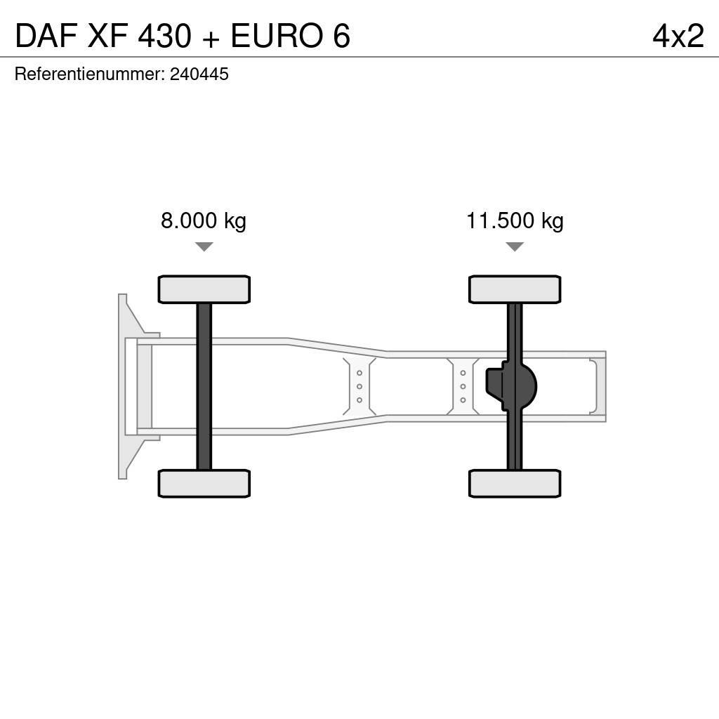 DAF XF 430 + EURO 6 曳引機組件