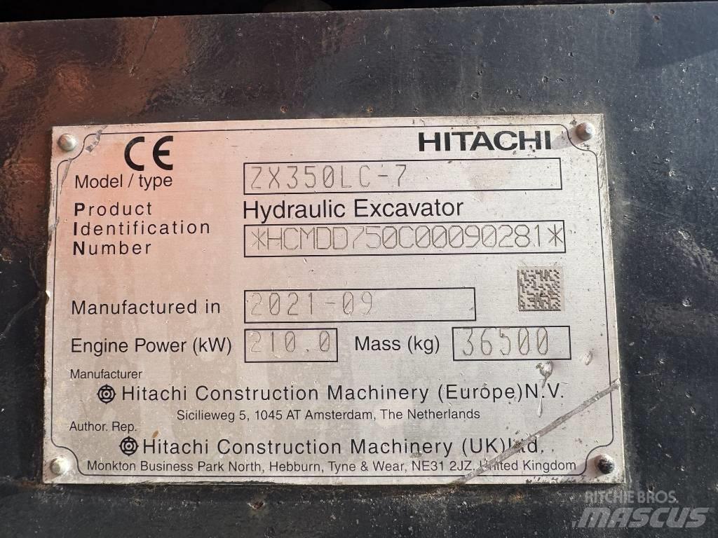 Hitachi ZX 350 LC-7 履帶式 挖土機/掘鑿機/挖掘機