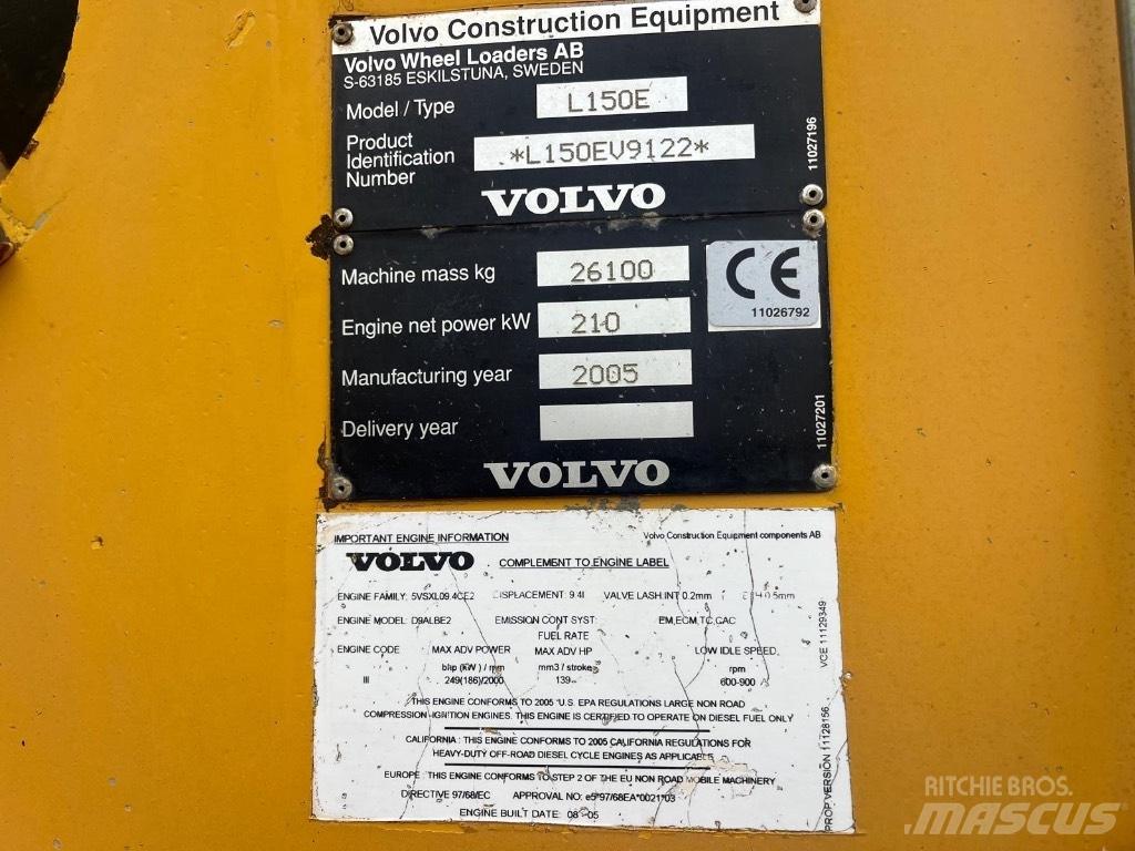 Volvo L 150 E 輪胎式裝載機